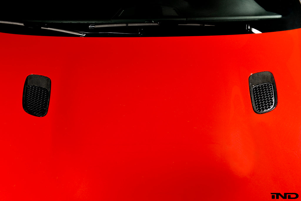 iND e9x m3 carbon fiber hood vent set - iND Distribution