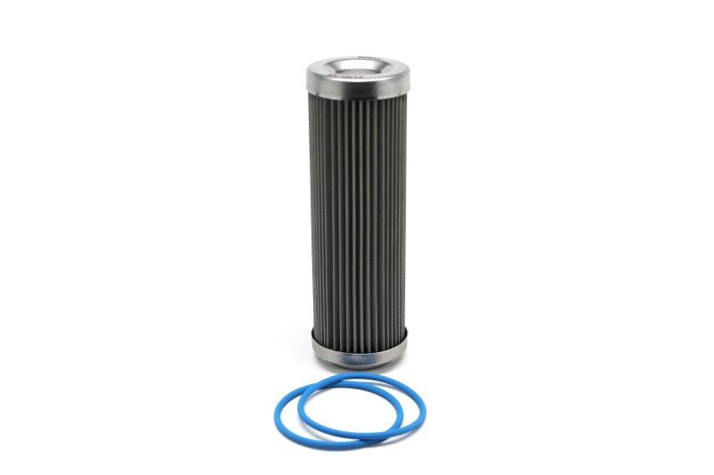 Fuelab 40ミクロン ステンレス交換エレメント - 5インチ（約127mm） 2個のOリング＆取扱説明書付