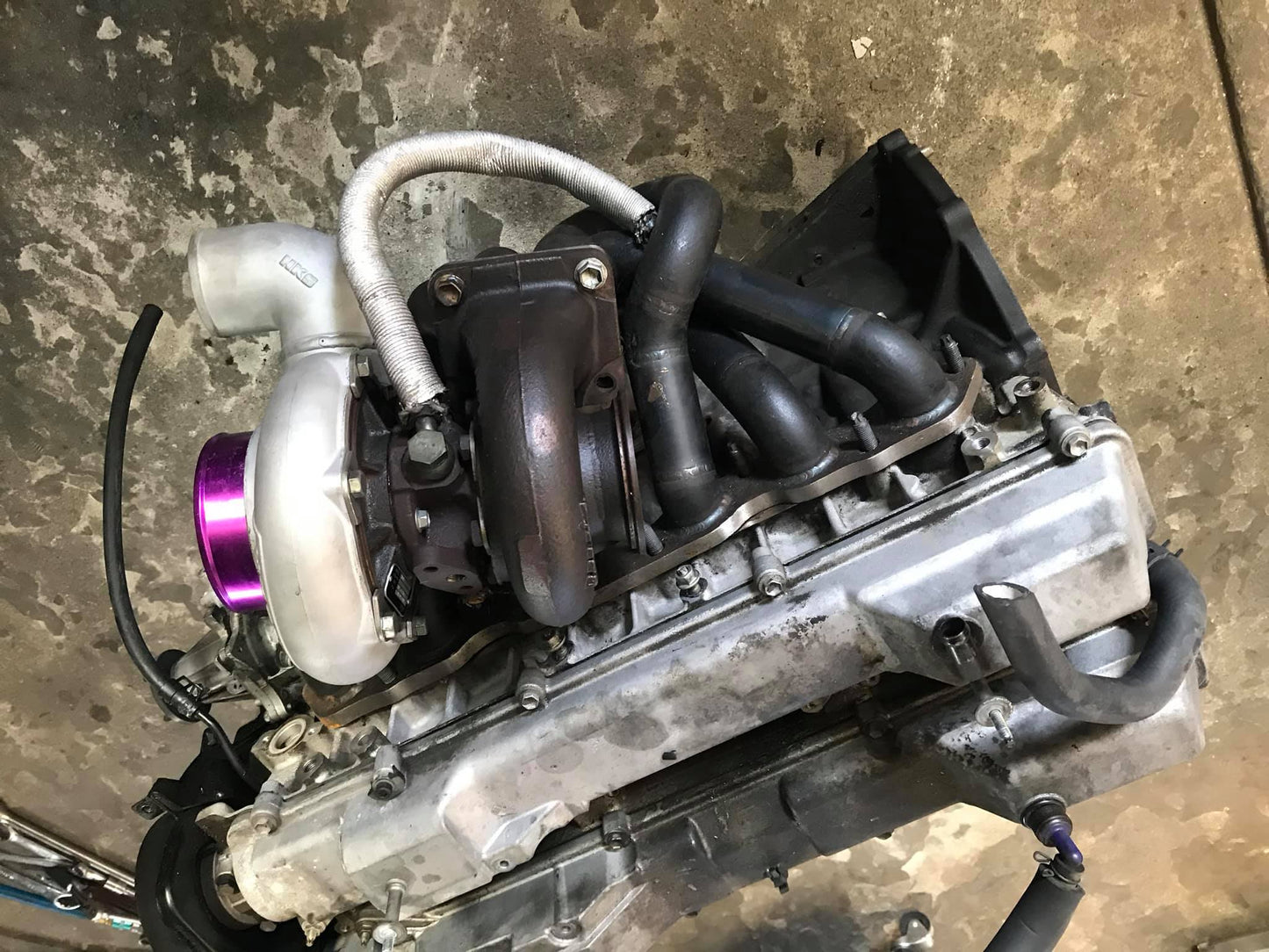 Speed Tek Auto Racing トヨタ 2JZ-GE ハイマウントスチームパイプ エキゾーストマニホールド JZA80 2JZ アリスト ノンターボ