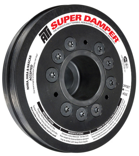 ATI ダンパー - 6.78インチ（約172.2mm） - アルミ製 - （2）4溝 - 三菱エクリプス - 4G63 インテグラルロワーカムドライブ付き
