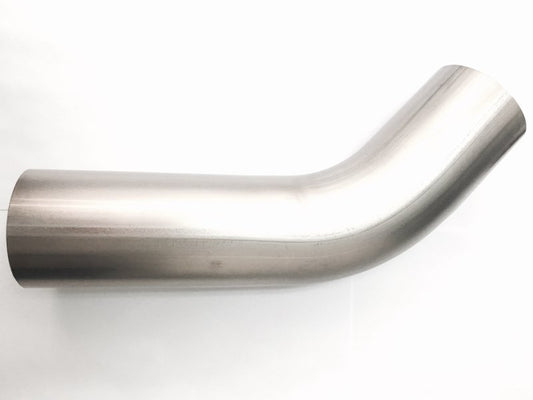 Ticon チタン 45度 マンドレルベンド 外径2.5インチ(約64mm) 曲げ半径3.75インチ(約95mm) 肉厚1.2mm 直管部3インチ(約76mm)/3インチ(約76mm)