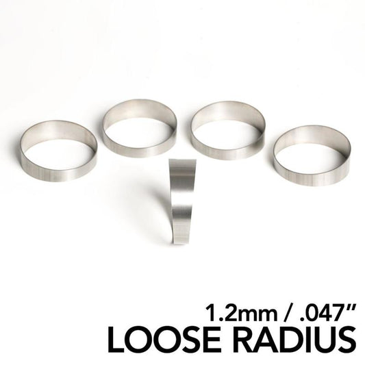 Ticon チタン パイカット 外径1.25インチ(約32mm) 45度 2.2D(ルーズR) 曲げ半径2.75インチ(約70mm) 肉厚1.2mm(0.047インチ) 5個入り