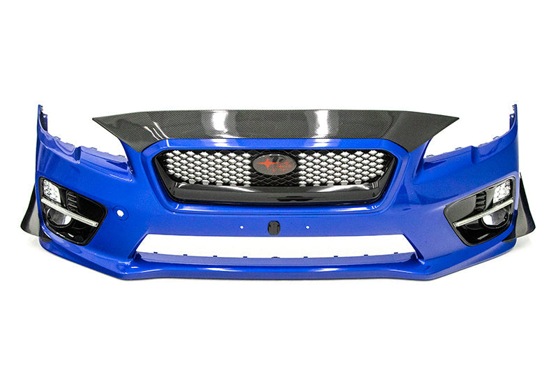 OLM カーボンファイバー アッパーフロントバンパーカバー - 2015-2021 スバル WRX / STI用