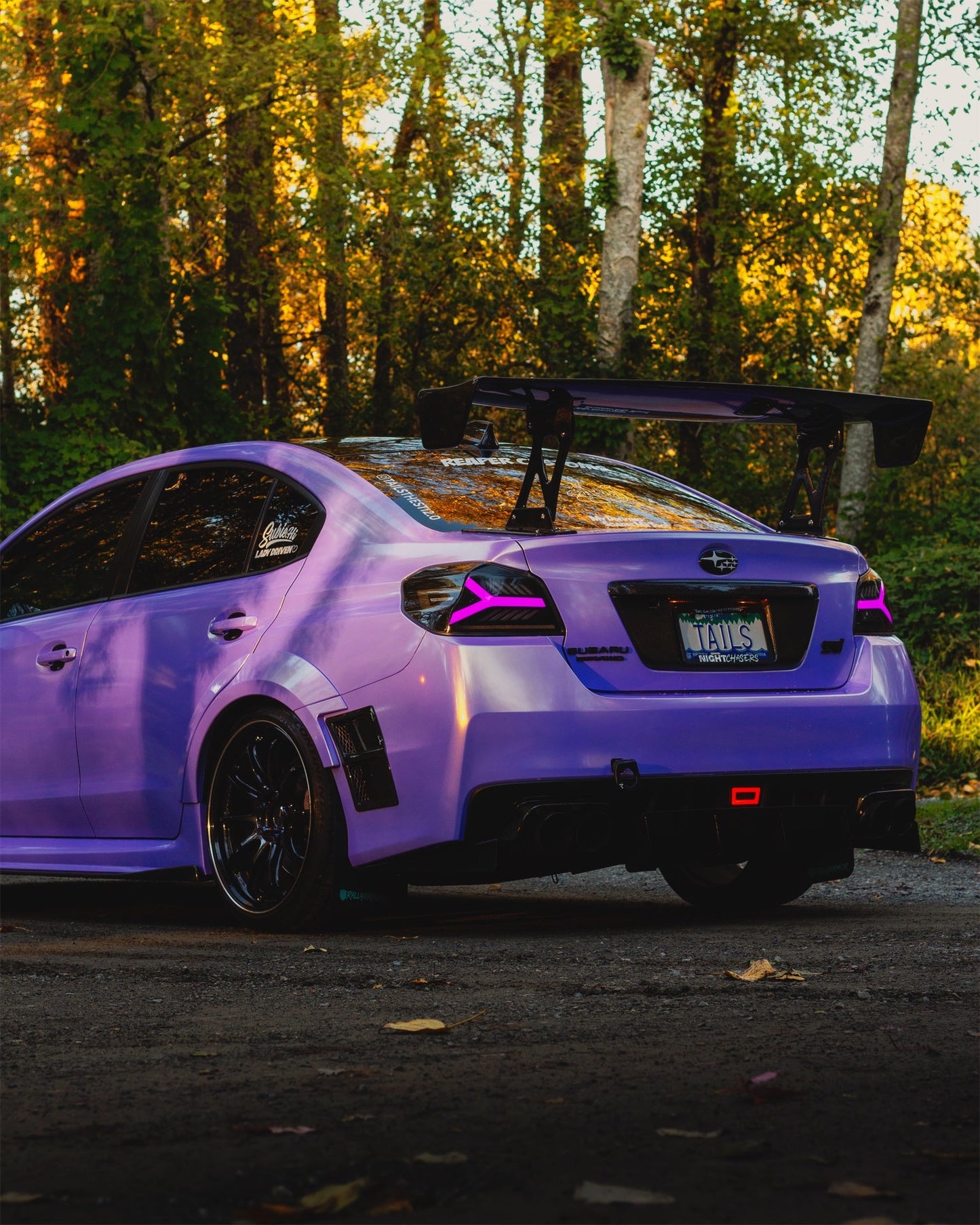 OLM Y-Spec LEDテールランプ（スモークレンズ ホワイトオプティック w/RGB）- 2015-2021 WRX / STI