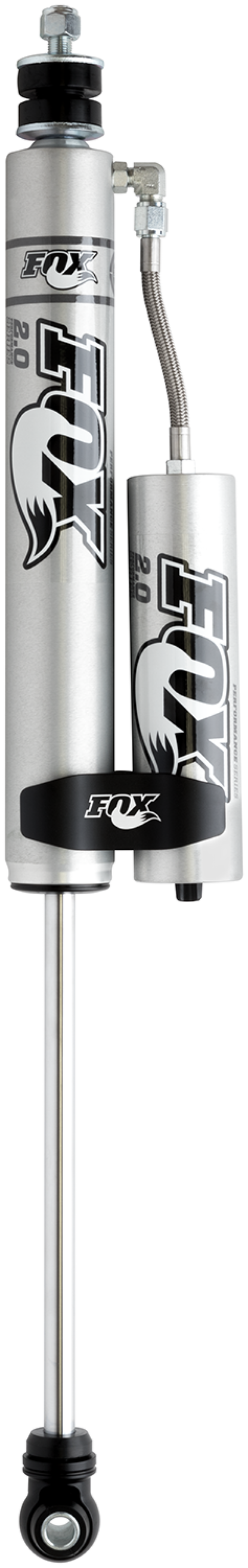 Fox 01-10 シボレー HD 2.0 パフォーマンスシリーズ 8.1インチ（約206mm）スムースボディ リモートリザーバー フロントショック / 4-6インチ（約102-152mm）リフト用 - アルミ製