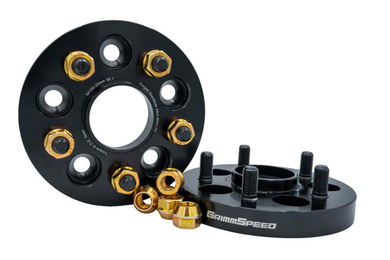 GrimmSpeed ハブセントリック ワイドトレッドスペーサー 15mm(2枚セット) | スバル 2002-2014年 WRX(5x100)