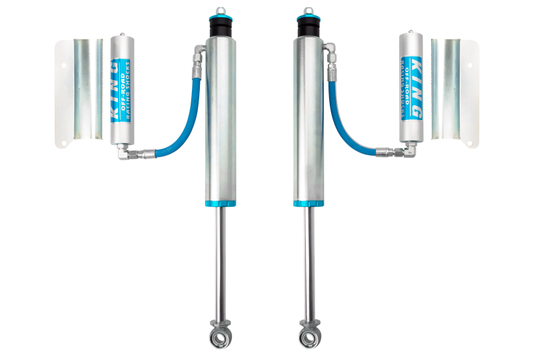 King Shocks 89-97 トヨタ ランドクルーザー 80 リア 2.5インチ（約63.5mm）直径 リモートリザーバーショック 0-2インチ（約50.8mm）リフト（ペア）