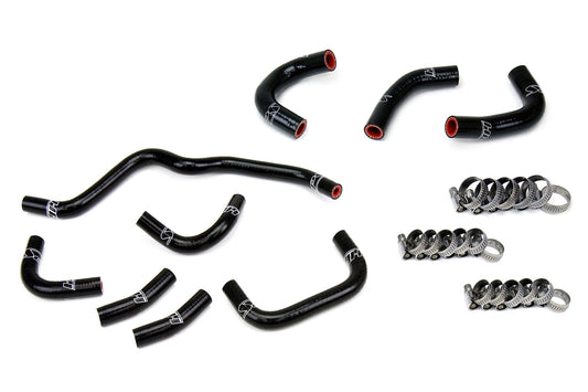 HPS シリコンホースキット - オイルクーラーおよびスロットルボディホース 57-2079-BLK