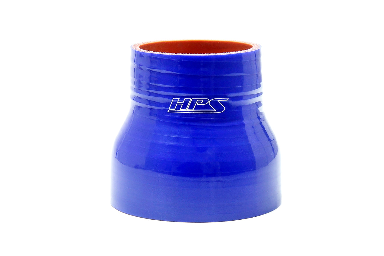 HPS 内径 1.75インチ(45mm) - 2インチ(51mm)、長さ 4インチ(102mm)、 耐高温 4 層強化シリコンリデューサーカプラーホース ブルー (内径 45mm - 51mm、長さ 102mm)