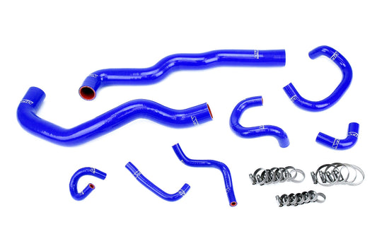 HPS シリコン ホース キット - ラジエーター、ヒーター、スロットル ボディ クーラント ホース 57-2081-BLUE
