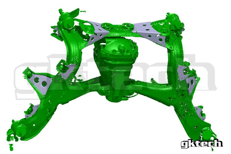 GKTech - V2 S14 240SX /S15 シルビア/R33/R34 スカイライン リアメンバー用補強プレート溶接