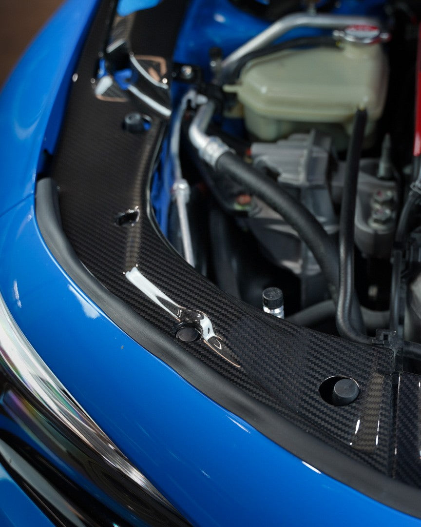 APR Performance カーボンファイバー ラジエータークーリングプレート - ホンダ FL5 シビック タイプR