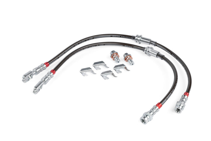 APR 2015-2020 Audi A3/A3 Quattro/S3/2015-2024 フォルクスワーゲン ゴルフ R ステンレスメッシュ ブレーキラインセット - フロント