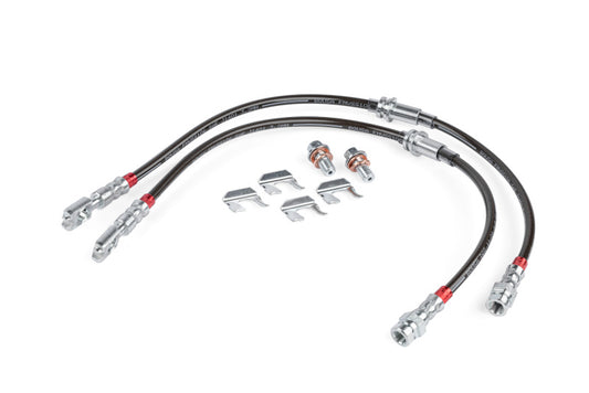 APR 2015-2020 Audi A3/A3 Quattro/S3/2015-2024 フォルクスワーゲン ゴルフ R ステンレスメッシュ ブレーキラインセット - フロント