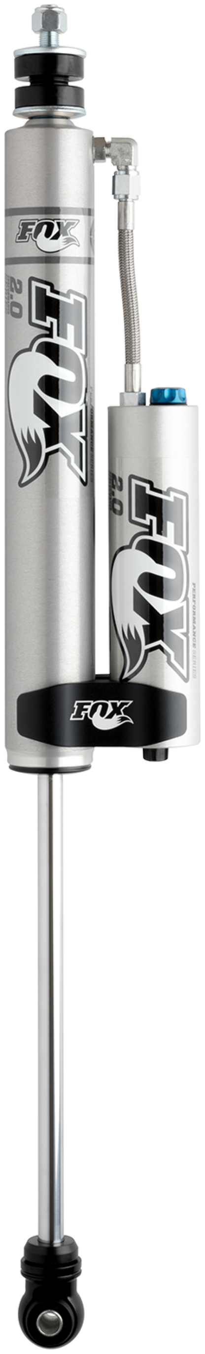 Fox 05年以降フォードSD用 2.0パフォーマンスシリーズ 8.6インチ（約218mm） スムースボディ リモートリザーバー フロントショック CD調整付き / 0-1.5インチ（約38mm）リフト対応