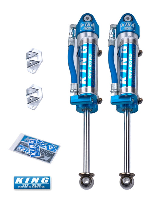 King Shocks 2005年以降日産フロンティア用 リア 2.5インチ径（約63.5mm）ピギーホースリザーバーショック（ペア）