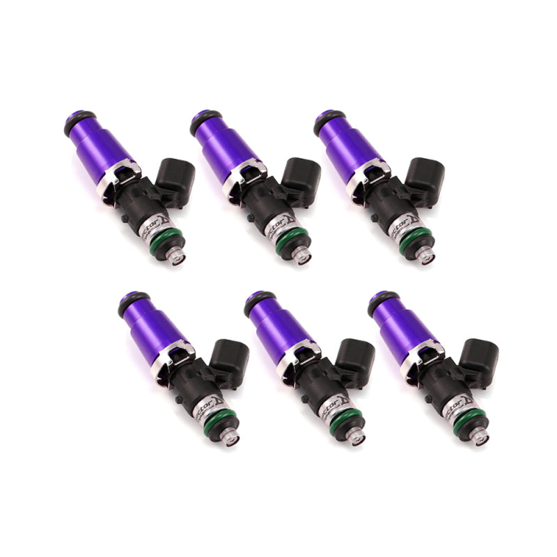 Injector Dynamics 1750-XDS - 60mm 長さ - 14mm パープルトップ - 14mm 下部Oリング（6個セット）
