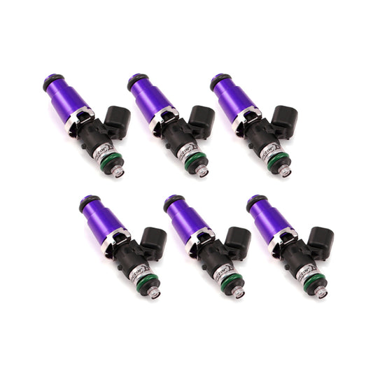 Injector Dynamics 1750-XDS - 60mm 長さ - 14mm パープルトップ - 14mm 下部Oリング（6個セット）