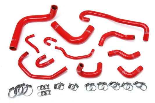 HPS シリコン ホース キット - ラジエーターおよびヒーター ホース 57-1656-RED