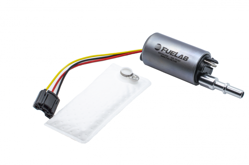 Fuelab 496 インタンク ブラッシュレス燃料ポンプ 3/8 SAEアウトレット付 - 500 LPH