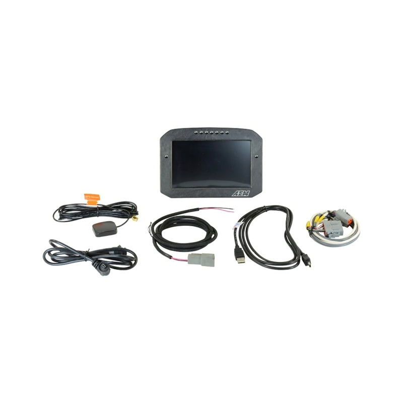 AEM CD-7LG カーボン ロギング フラッシュ デジタルダッシュディスプレイ 内蔵20Hz GPS＆アンテナ付