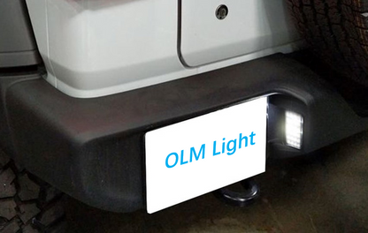 OLM フル交換式LEDナンバープレートライト - 2018年以降 Jeep ラングラー用
