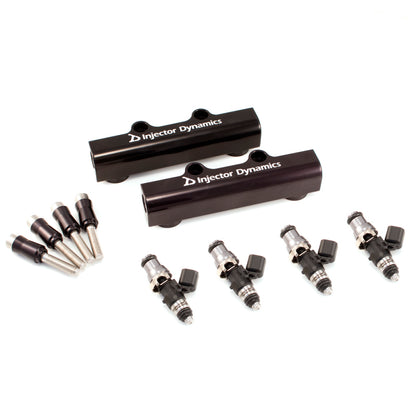 Injector Dynamics 1050cc インジェクター 04-06年式 Subaru STI ターボ トップフィード コンバージョンキット 2x8 ロワーOリング×2 -4