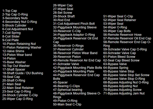 King Shocks Smooth Res シリンダー 2.0 PR 7インチ（約178mm）長 2.0インチ（約51mm）外径 ネジ＆スナップリング溝付き