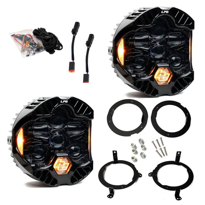 Baja Designs - DOT LP6 LEDヘッドライトキット - ジープ 2018-2025 Wrangler JL; 2020-2025 Gladiator JT; ハロゲンヘッドライト装着車専用