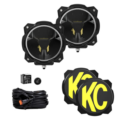 KC HiLiTES Gravity Titan LED 6インチ - ペアパック（ワイド-40 ビーム）