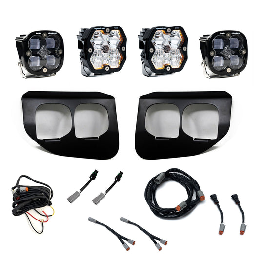 Baja Designs Squadron 2.0 スポーツまたはプロ Squadron SAE デュアルフォグポケットライトキット - Ford 2020-22 F-250/350 スーパーデューティー