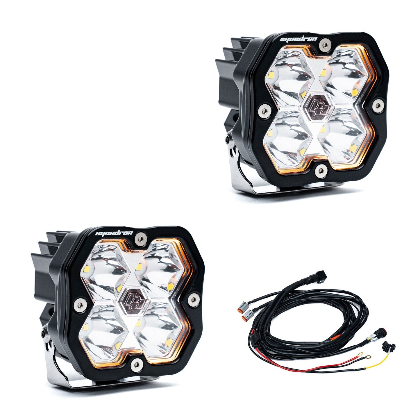 Baja Designs Squadron 2.0 Sport LEDポッドセット（ペア販売）（RGBWバックライト付き）