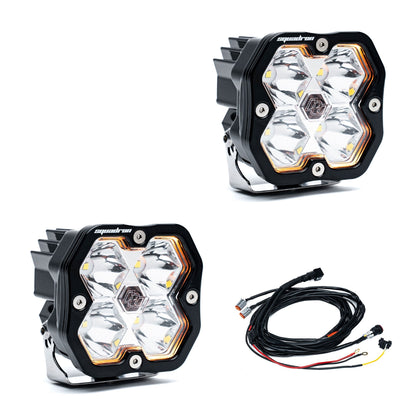 Baja Designs Squadron 2.0 Sport LEDポッドセット（ペア販売）（RGBWバックライト付き）