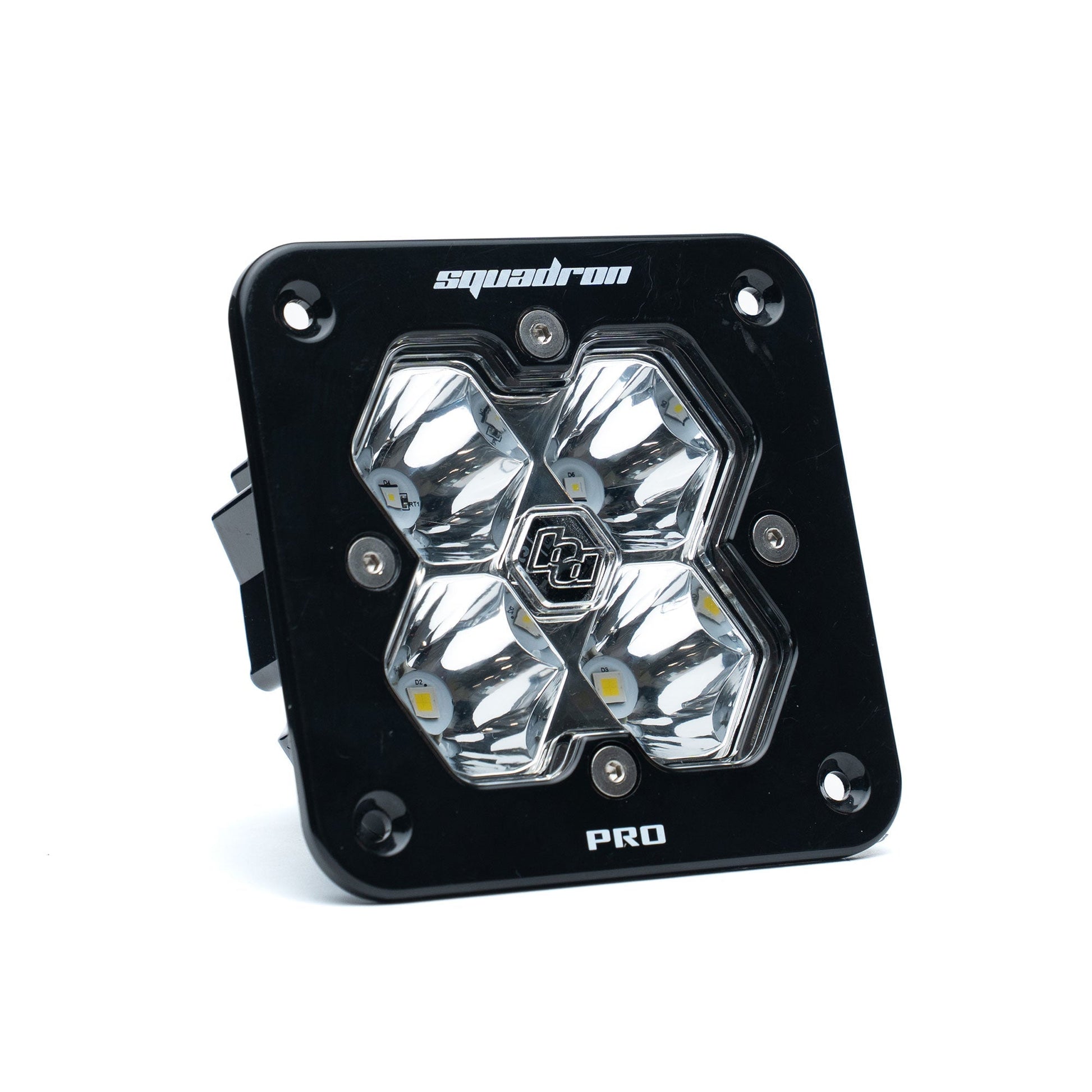 Baja Designs Squadron 2.0 Pro ブラック フラッシュマウント LED 補助ライトポッド - ユニバーサル