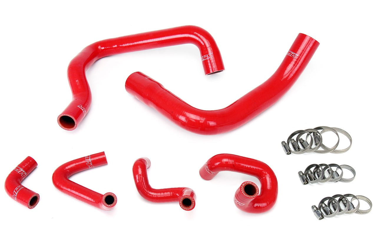 HPS シリコン ホース キット - ラジエーターおよびヒーター ホース 57-1010-RED
