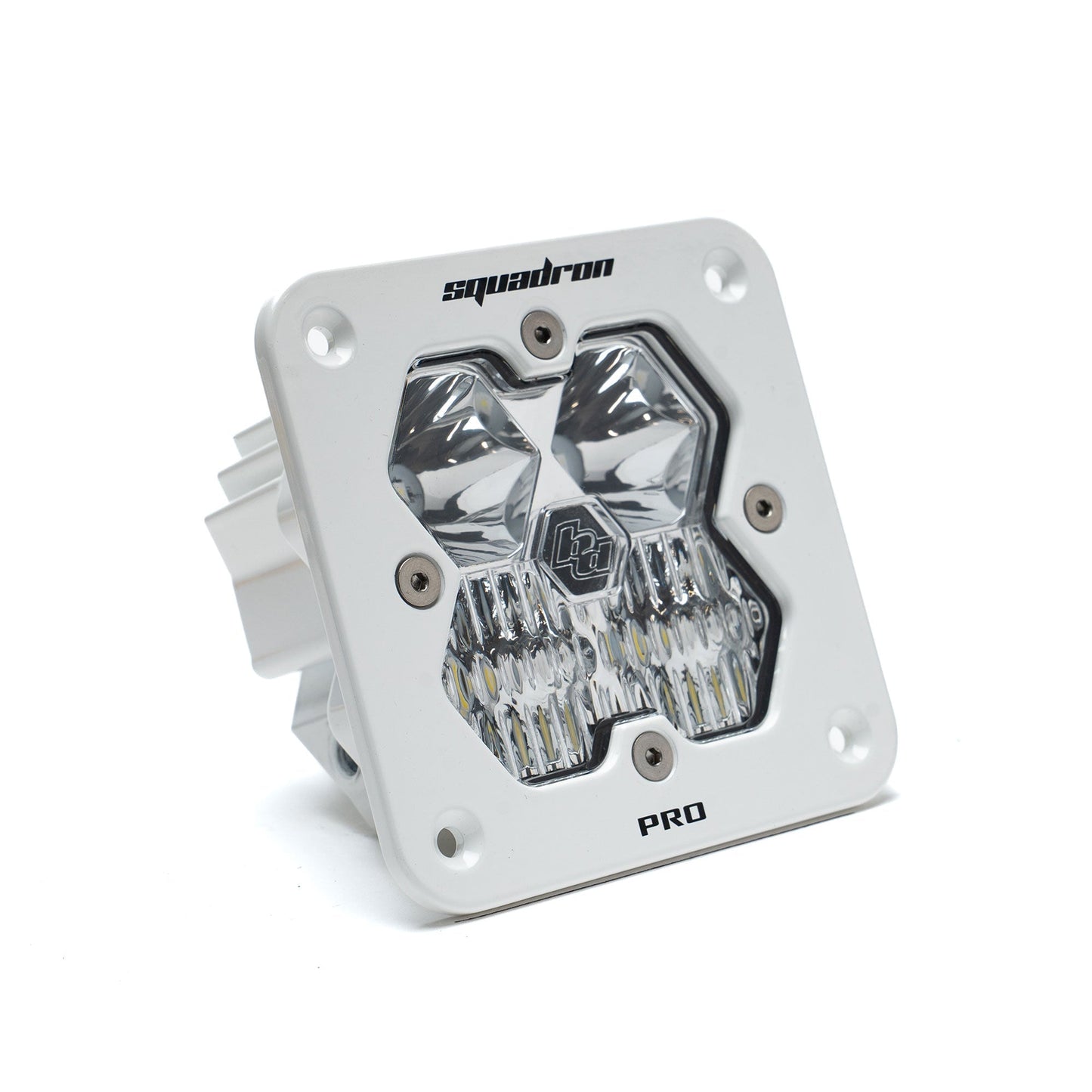 Baja Designs Squadron 2.0 Pro ホワイト フラッシュマウント LED 補助ライトポッド - ユニバーサル