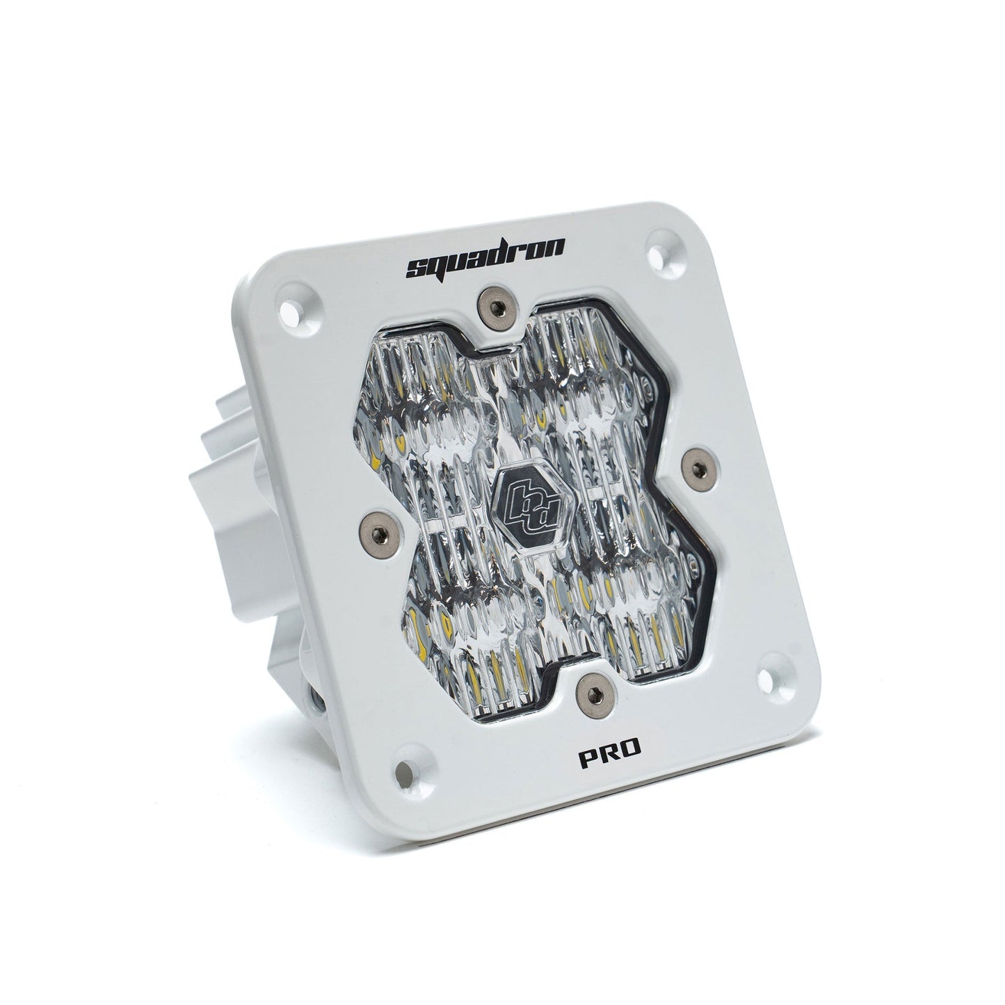 Baja Designs Squadron 2.0 Pro ホワイト フラッシュマウント LED 補助ライトポッド - ユニバーサル