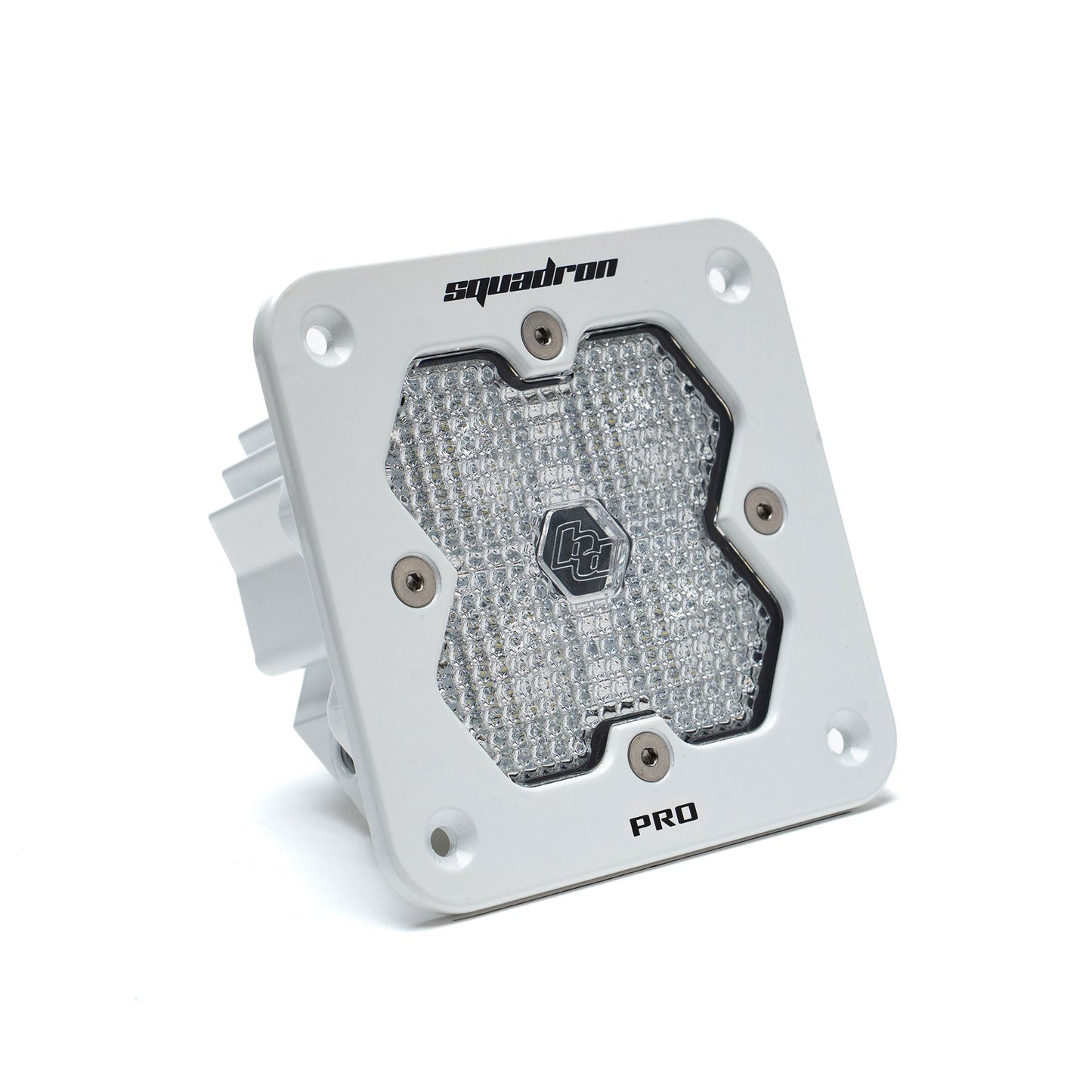 Baja Designs Squadron 2.0 Pro ホワイト フラッシュマウント LED 補助ライトポッド - ユニバーサル