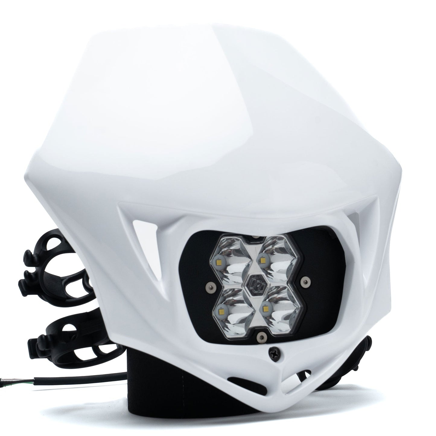 Baja Designs モーターサイクルヘッドライト A/C および D/C LED Squadron 2.0 スポーツキット（シェル付き・レースライト）- ユニバーサル
