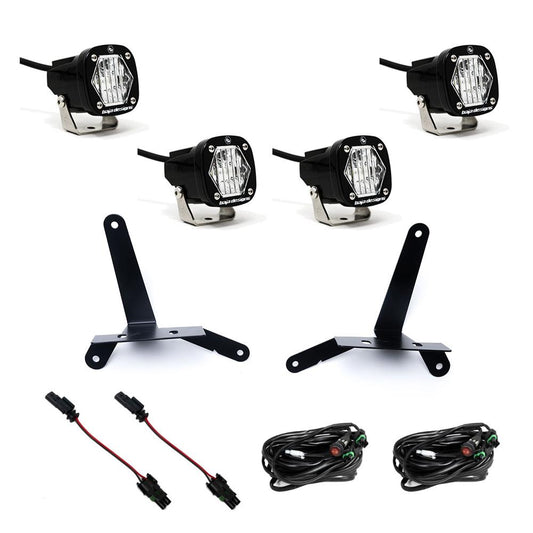 Baja Designs S1 デュアル フォグポケット LED ライトキット - 2024-2026 シボレー シルバラード 2500/3500