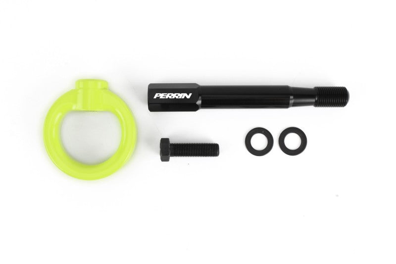 Perrin 08-14年式 Subaru WRX/STI（ハッチバック）トーイングフックキット（リア）- ネオンイエロー