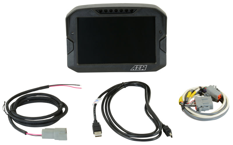 AEM CD-7 ロギング非対応レーシングダッシュ カーボンファイバー製デジタルディスプレイ（CAN入力専用）