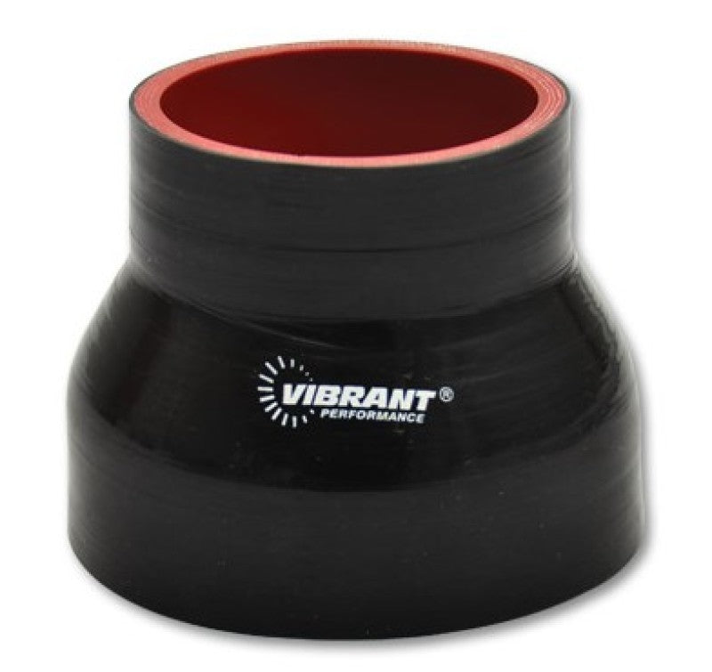 Vibrant 4層 シリコンレデューサー 1.5インチ(約38mm) x 1.375インチ(約35mm) 長さ3インチ(約76mm) (ブラック)