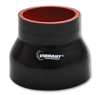 Vibrant 4層 シリコンレデューサー 1.5インチ(約38mm) x 1.375インチ(約35mm) 長さ3インチ(約76mm) (ブラック)