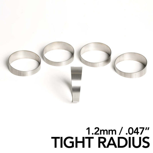 Ticon チタン パイカット 外径2.13インチ(約54mm) 1.25D(タイトR) 肉厚1.2mm(0.047インチ) 5個入り