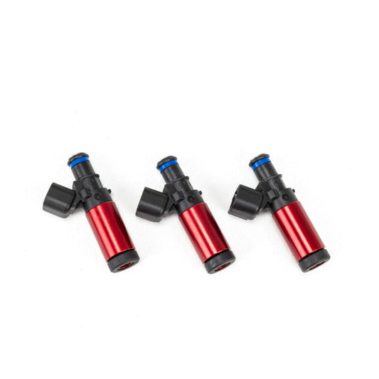 Injector Dynamics 1050-XDS インジェクター - 55mm レングス - 11mm マシントップ - 34.55 D アダプター（3個セット）