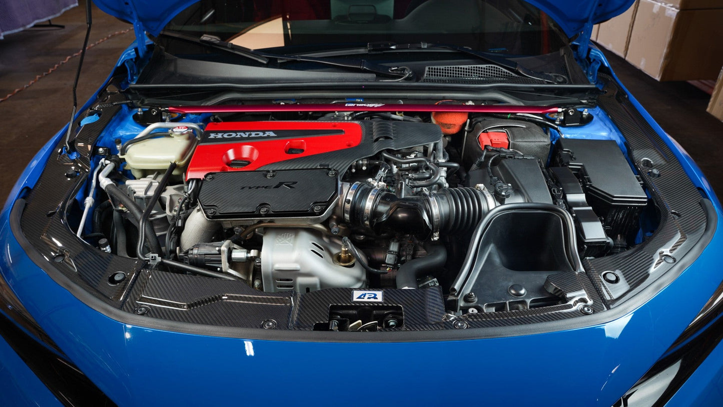 APR Performance カーボンファイバー ラジエータークーリングプレート - ホンダ FL5 シビック タイプR