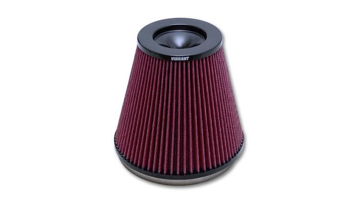Vibrant The Classic パフォーマンスエアフィルター コーン外径5インチ(約127mm) x 高さ7インチ(約178mm) x フランジ内径7インチ(約178mm)