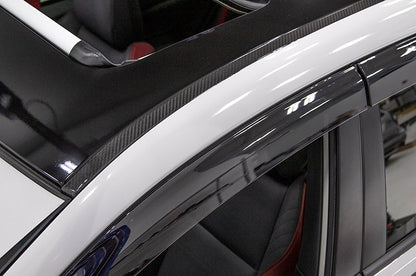 OLM LE ドライカーボン レインチャネルガードトリム - 2015-2021 スバル WRX / STI用