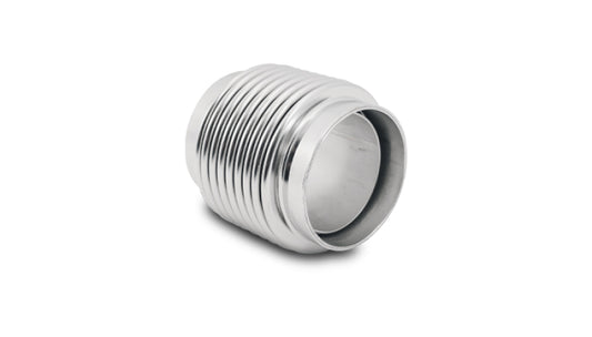 Vibrant ステンレス ベローズアッセンブリー ライナー付 電解研磨 入口/出口内径1.875インチ(約48mm) 全長2.75インチ(約70mm)